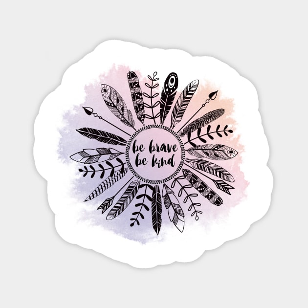 Be Brave Be Kind Sticker by emanuelacarratoni